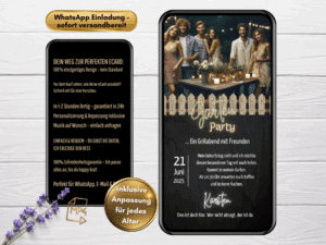 Gartenparty Einladung