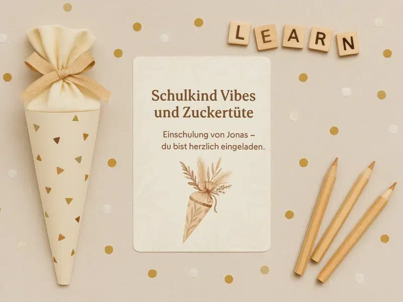 Text für Schulanfang Einladung