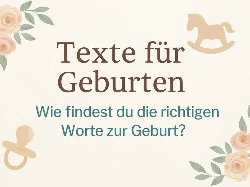 Texte für Geburten per WhatsApp