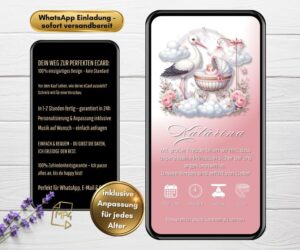 Verkündung Geburt WhatsApp