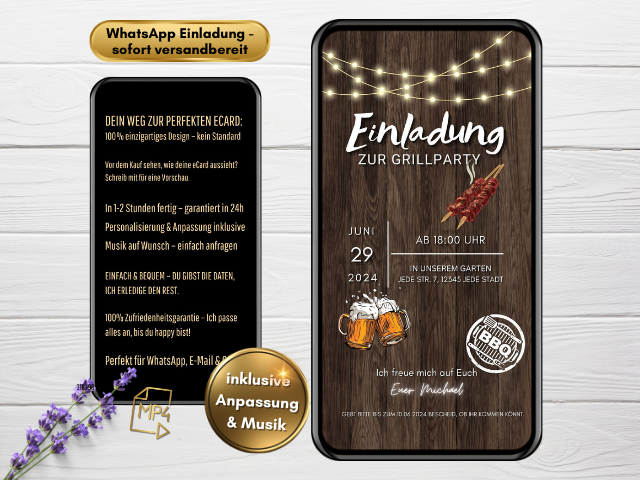 Einladung Grillparty