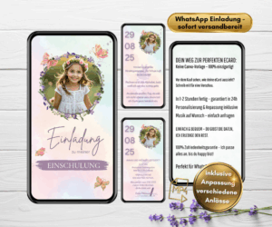 Einschulung Einladungskarte