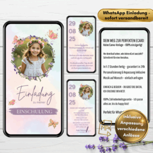 Einschulung Einladungskarte